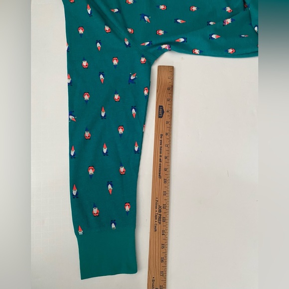 NWT Old Navy Womens Size XXL Green Thermal Shirt Gnomes Long Sleeve stretch - Picture 6 of 14